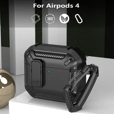 Airpods 4 Pro 2 3 케이스 용 고급 스위치 이어폰 케이스 Apple AirPods Pro 2 3 1 케이스 액세서리 키 체인 용 충격 방지 커버
